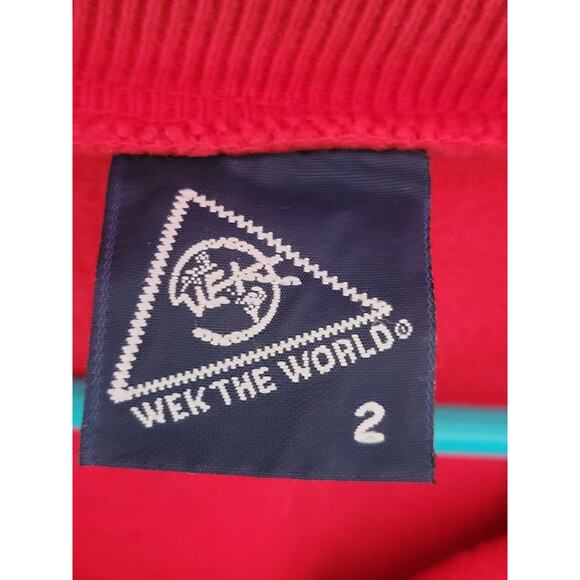 Vintage Wek The World Sweatshirt Buffalo Graphic‎ Southwestern 90s Adult Size 2 - Picture 10 of 11